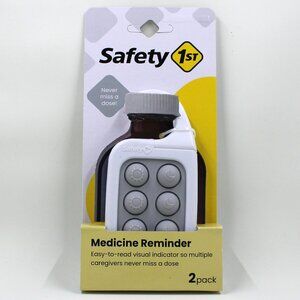Safety 1st Gray and White 2-Pack Medicine Reminder